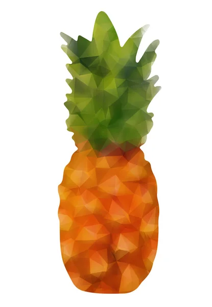 Geïsoleerde ananas driehoek — Stockvector