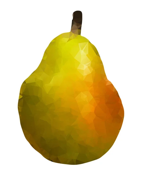 孤立した pear 三角形 — ストックベクタ