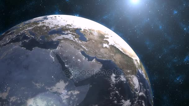 Землі в космосі — стокове відео