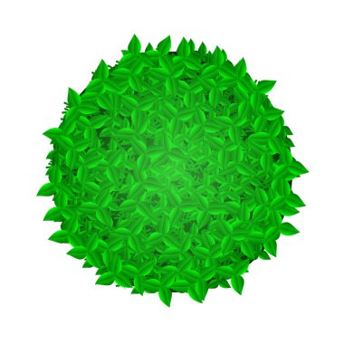 Logo yaprakları ile bir daire