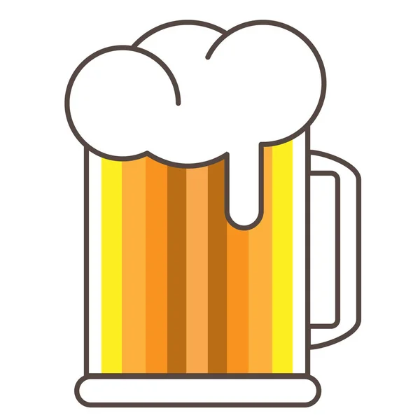 Icono de taza de cerveza — Vector de stock