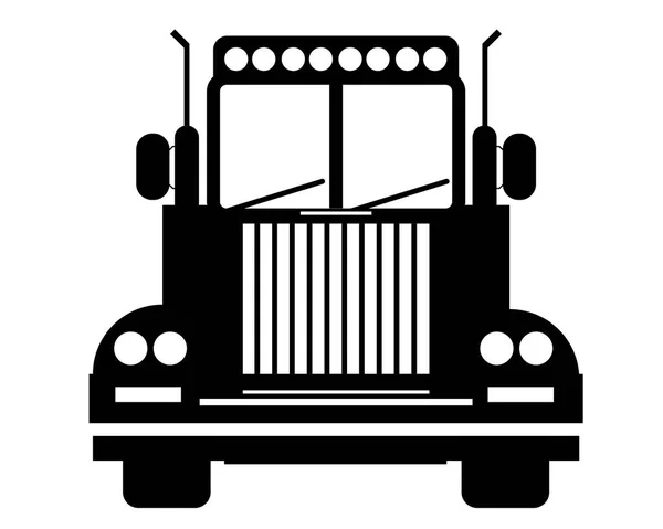 Truck log o — Stock Vector