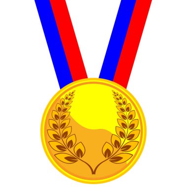 Düz tasarımında madalya