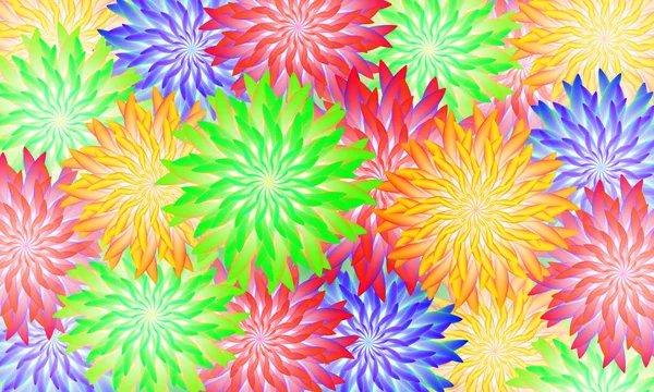 Fond abstrait de fleurs abstraites — Image vectorielle