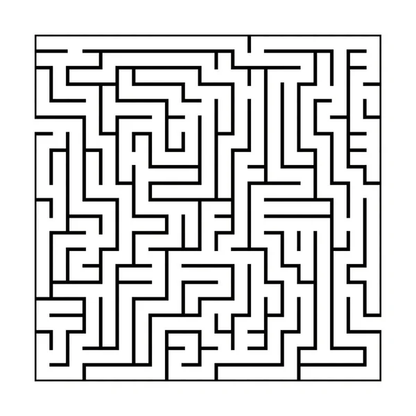 Fekete-fehér labirintus minta — Stock Vector