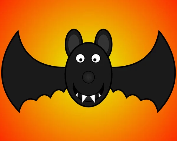 Murciélago para Halloween — Vector de stock