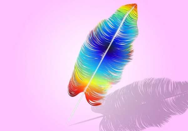 Pluma de escritura exótica — Vector de stock