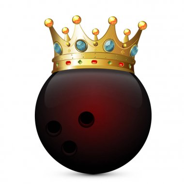 Bowling topu taç ile