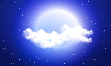 bulutlar dolunay arka planı