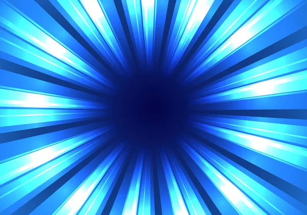 Abstracte blauwe radiale achtergrond — Stockvector