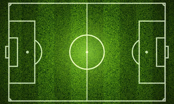 Esquema campo de fútbol — Vector de stock