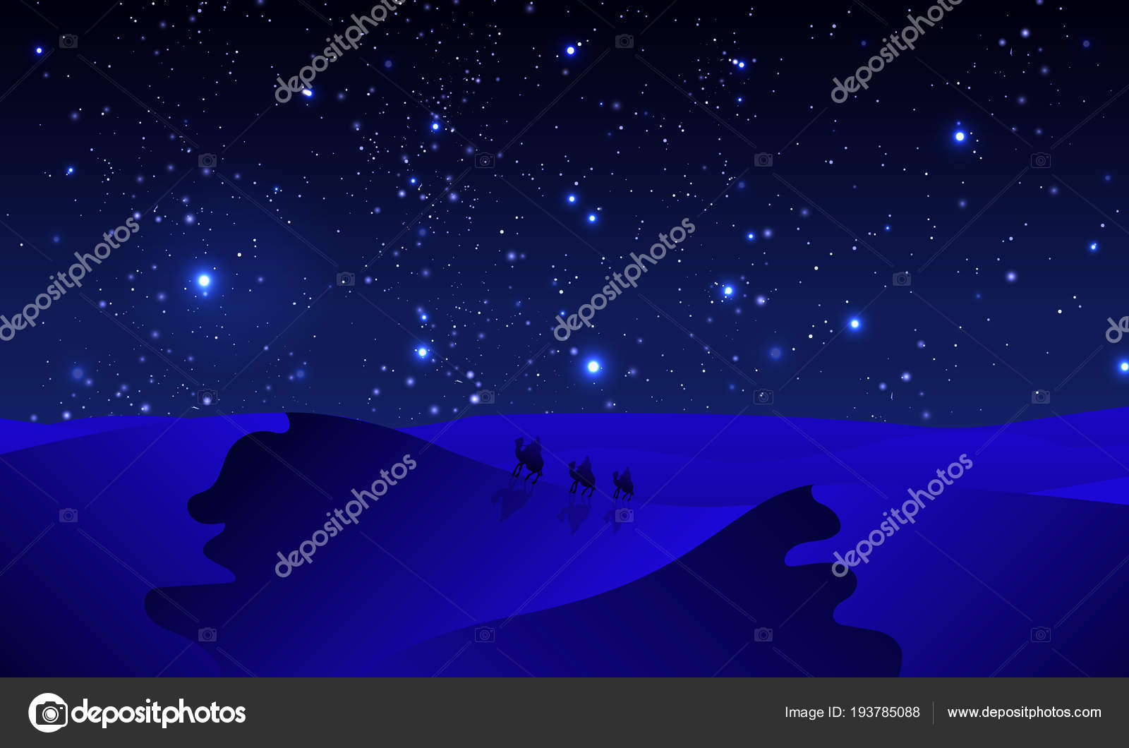 すべての動物の画像 エレガント砂漠 イラスト 夜