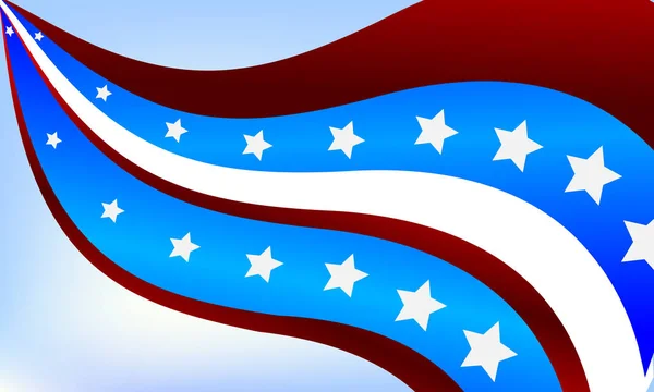 Abstrakter Hintergrund der US-Flagge — Stockvektor