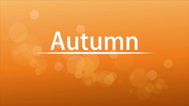 Hintergrund Mit Herbstblättern Und Einer Weißen Linie Vektor Art Illustration — Stockvideo