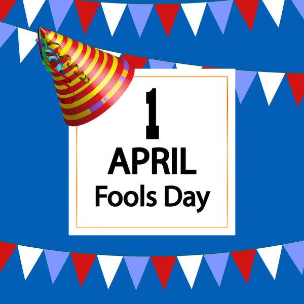 April April Fools Day Vector Art Illustration — Stock Vector