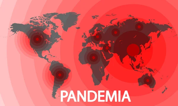 Pandemia Vector Art Illustration — 스톡 벡터