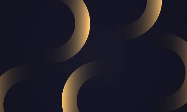 Фон Темно Золотыми Геометрическими Элементами Векторная Иллюстрация — стоковый вектор