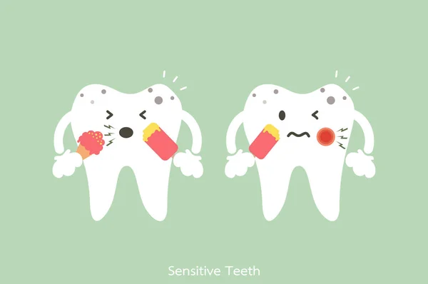 Dental - dientes sensibles — Archivo Imágenes Vectoriales