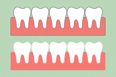 sağlıklı dişler diş bakımı için sakız üzerinde