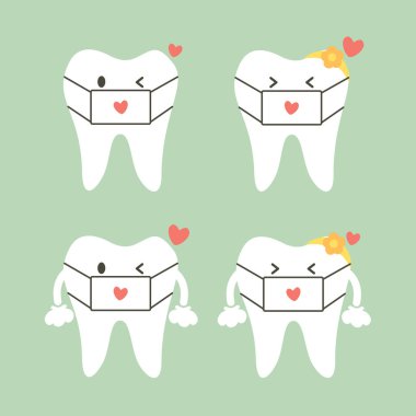 mutlu sağlıklı diş çiftler, diş maskesi ile gülümseyen kümesi