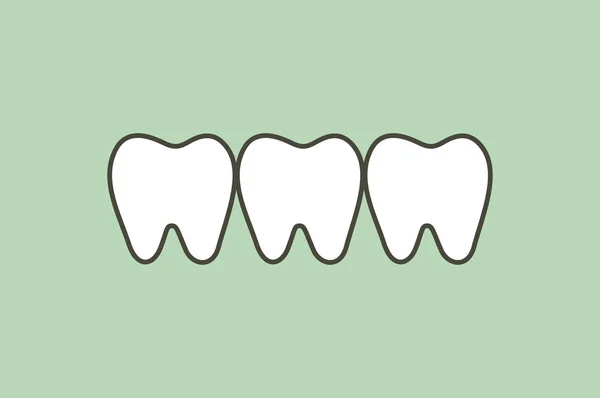 Sağlıklı diş — Stok Vektör