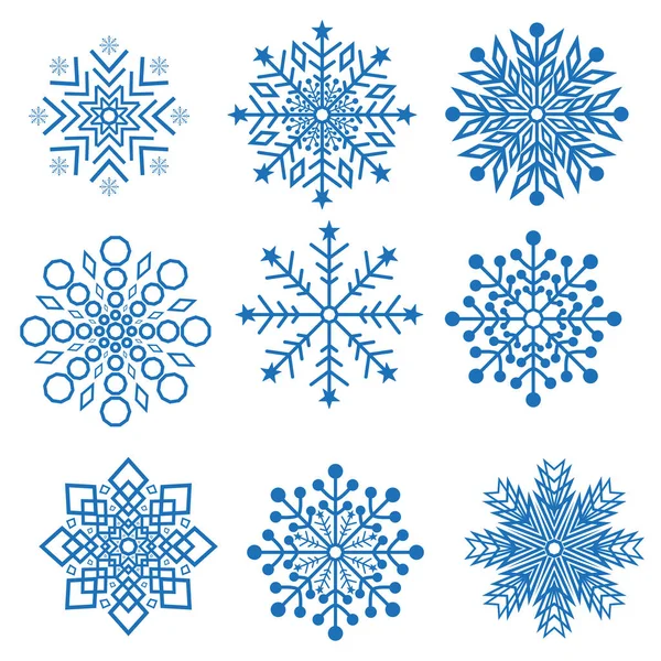 Kar taneleri. Noel tatili tasarımları. Beyaz bir arka planda izole edilmiş.