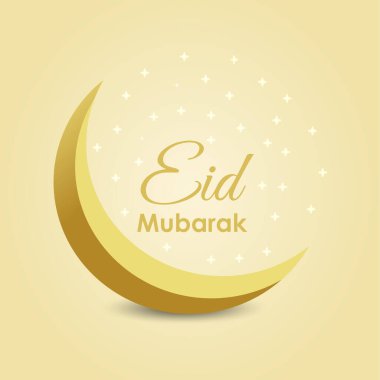 Bayram Mübarek Altın Ay Şablon Vektörleri.