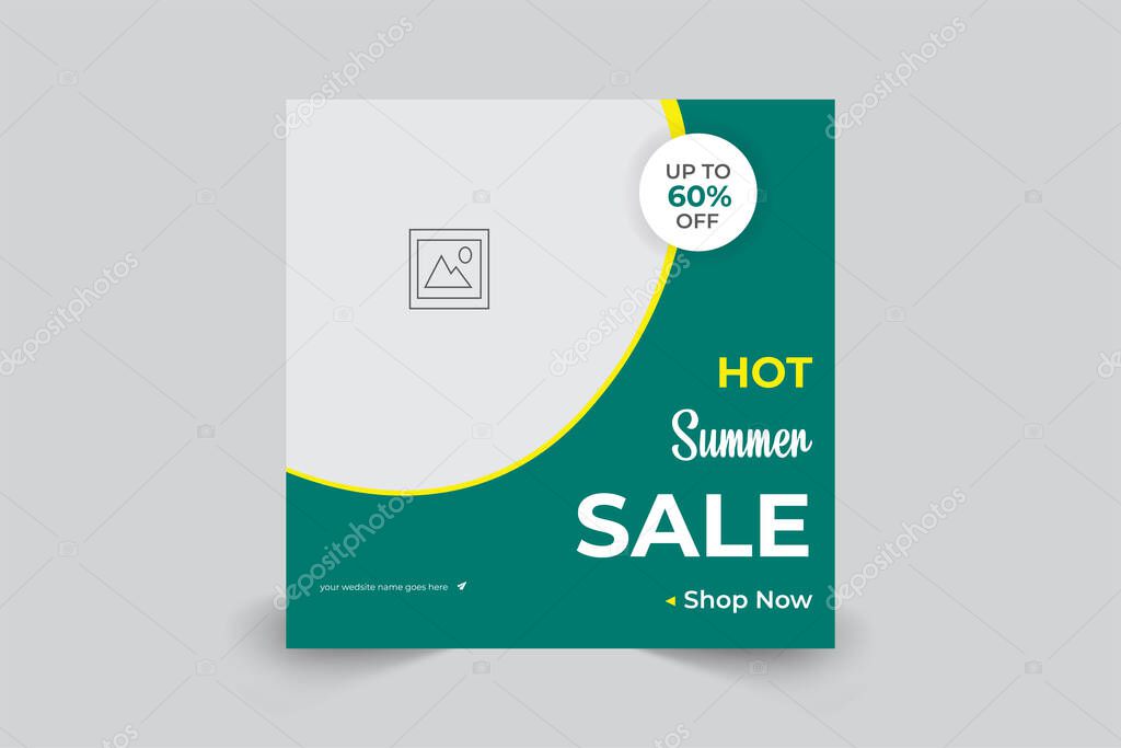 Hot Summer Sale Marketing Banner. Sale Banners Template Vector.eps