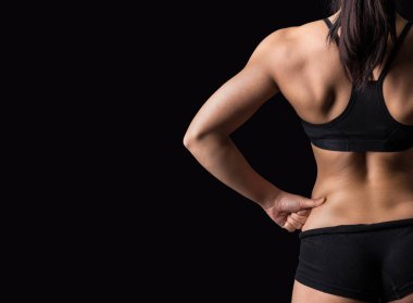 Fitness kadın güzel vücudu