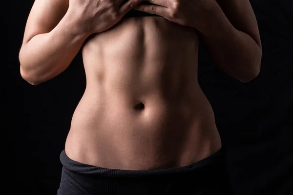 Fitness kadın güzel vücudu — Stok fotoğraf