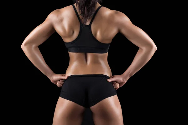 Belo corpo de mulher fitness — Fotografia de Stock