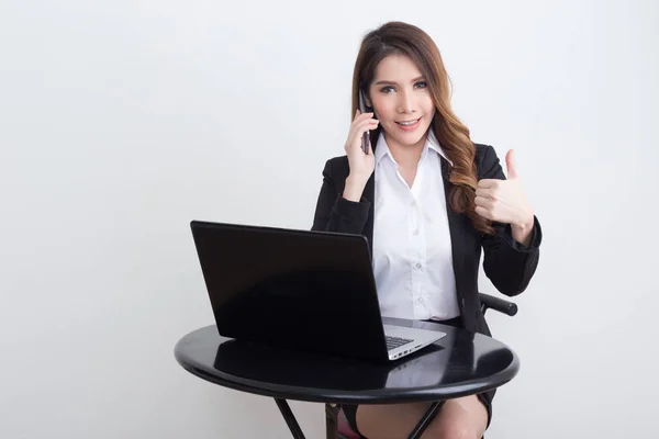 Hermosa mujer de negocios concepto de trabajo — Foto de Stock