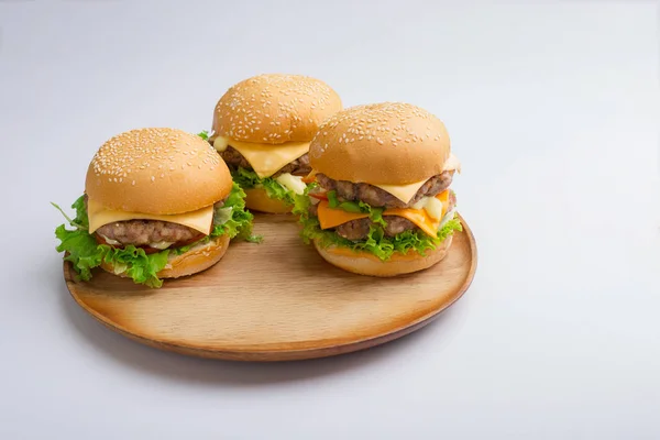 Delicious homemade hamburger — Stock Photo, Image
