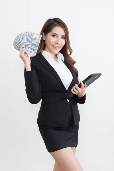 Hermosa mujer de negocios concepto de trabajo — Foto de Stock