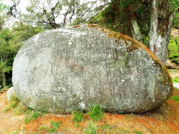 Piedra Muy Grande Sobre Tierra — Foto de Stock