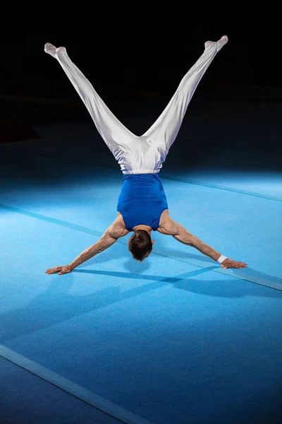 Portrait of young man gymnasts — Stock Photo, Image