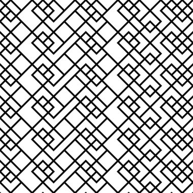 Dikişsiz soyut siyah beyaz tek renkli desen. Moda tasarımı. Vektör arka plan. Duvar kağıtları, desen dolgularını, web sayfası arka planlar, yüzey dokuları, tekstil için mükemmel