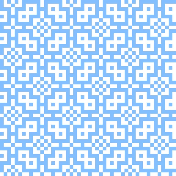 イスラム風のシームレスなパターン。ベクトルの図。アラビアン スタイル、壁紙、バナー、招待状、ビジネス カードのための民族飾りテクスチャのシームレスな幾何学的なラインの背景。ブルー レース — ストックベクタ