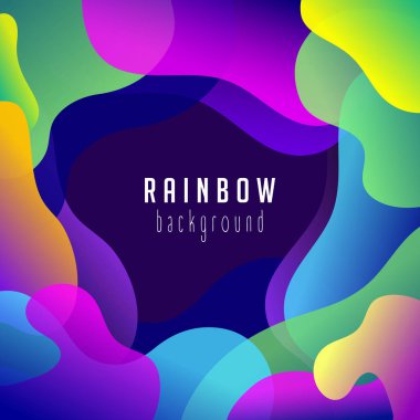Soyut gökkuşağı arka plan. Vektör çok renkli zemin. Tasarım şablonu