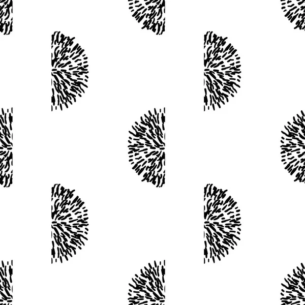 Scandinavian monochrome primitive minimalistic tribal vector background. Seamless black and white pattern. Perfect for wallpapers, pattern fill, web page backgrounds, surface textures, textile — Stock Vector