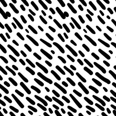 Dikişsiz siyah-beyaz desen vektör arka plan. Yarım yamalak grafik yazdırma el çekilmiş. Vektör fırça darbeleri tasarım öğeleri. Duvar kağıtları, desen dolgularını, web sayfası arka planlar, yüzey dokusu için mükemmel