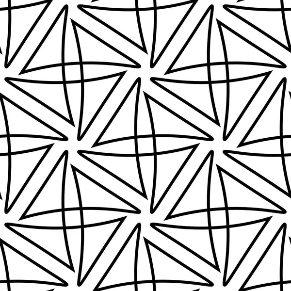 Sfondo geometrico vettoriale minimale bianco e nero senza cuciture. Perfetto per sfondi, riempimenti di modelli, sfondi pagina web, texture superficiali, tessile — Vettoriale Stock