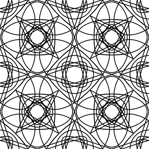 Sömlös svart och minimal geometriska mönster vektorbakgrund. Perfekt för skuggmönster, ytstrukturer, webbsida bakgrunder, bakgrundsbilder, textil — Stock vektor