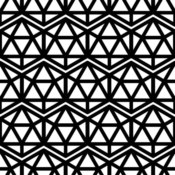 Varrat nélküli fekete-fehér minimális geometriai mintás vector háttér. Tökéletes háttérképek, kitöltőmintáikat, pókháló oldal hátterek, felszíni textúrák, textil — Stock Vector