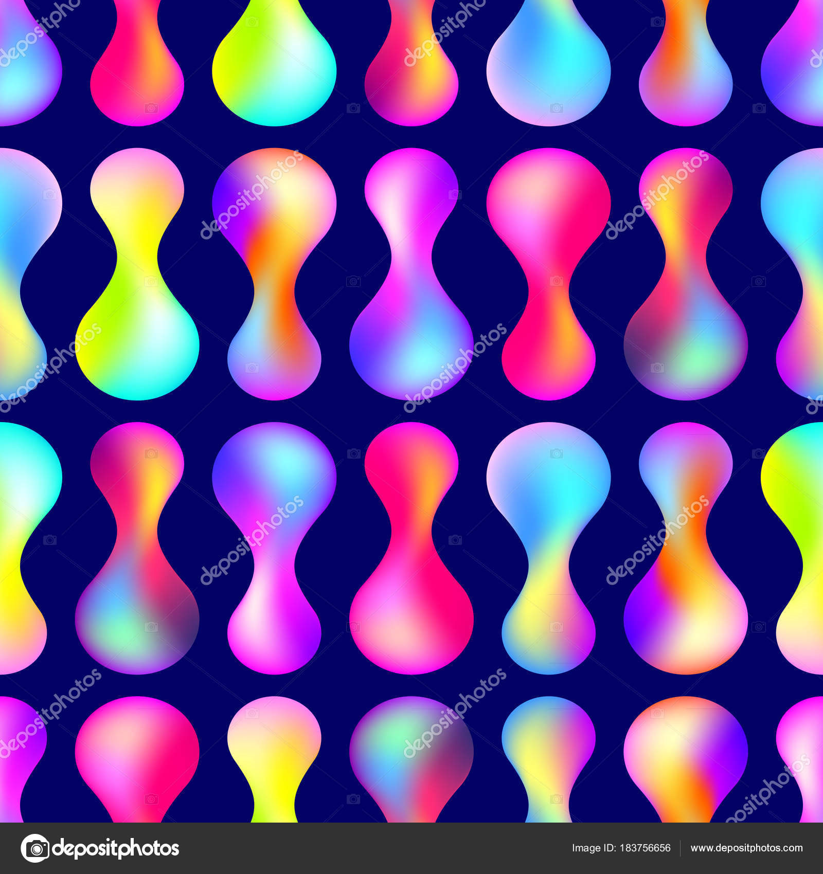 Fondo Pantalla 3d Plástico 3d Formas Coloridas Arco Iris Fondo