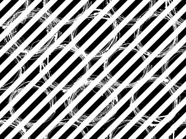 Seamless black and white pattern with abstract circle decorative element vector background. Perfect for wallpapers, pattern fills, web page backgrounds, surface textures, textile — Stock Vector