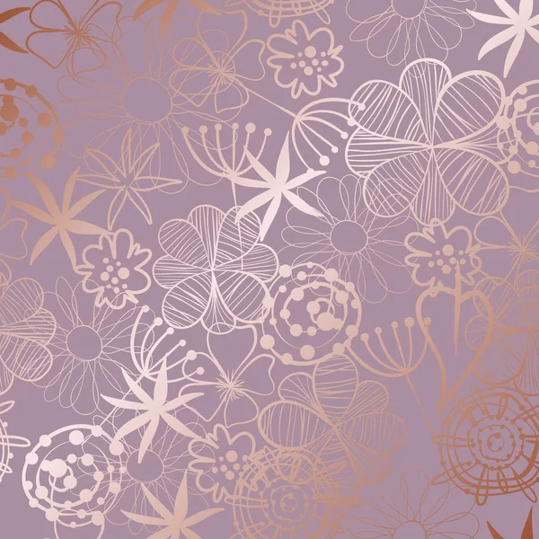 Fondo decorativo vectorial con imitación de oro rosa. Oro rosa para el diseño y decoración de superficies, invitaciones y tarjetas de visita — Vector de stock