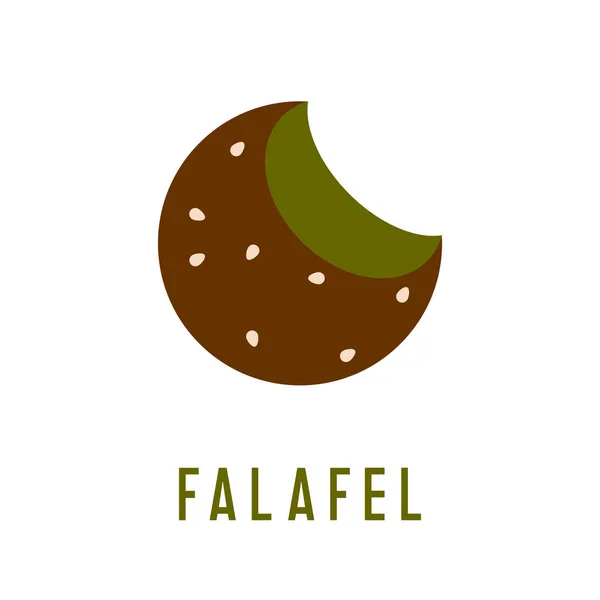 Restaurant Falafel. Signe de falafel pour les restaurants de falafel, site web alimentaire, boutiques shawarma, kebab, blog alimentaire, site web alimentaire, application alimentaire, application restaurant, site web de restaurant — Image vectorielle