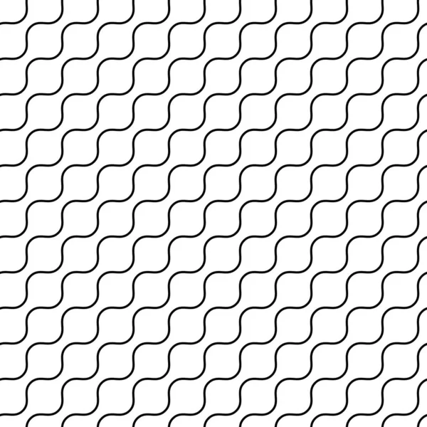 Fondo geométrico mínimo inconsútil del vector del patrón en blanco y negro. Perfecto para fondos de pantalla, rellenos de patrones, fondos de página web, texturas superficiales, textiles — Archivo Imágenes Vectoriales