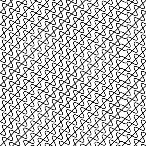 Seamless black and white minimal geometric pattern vector background. Perfect for wallpapers, pattern fills, web page backgrounds, surface textures, textile — Stock Vector